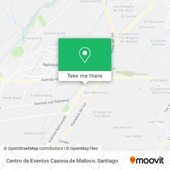 Centro de Eventos Casona de Malloco map