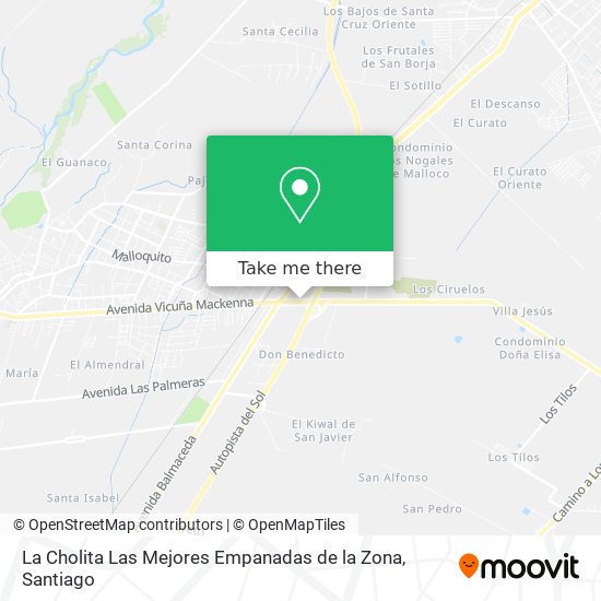 Mapa de La Cholita Las Mejores Empanadas de la Zona