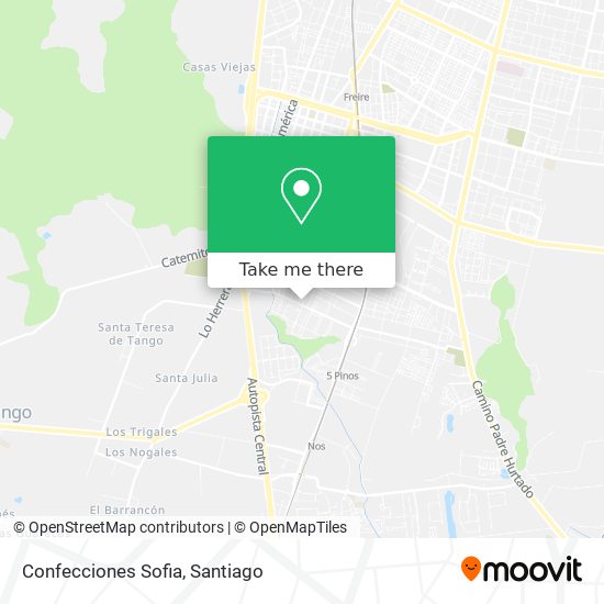 Mapa de Confecciones Sofia
