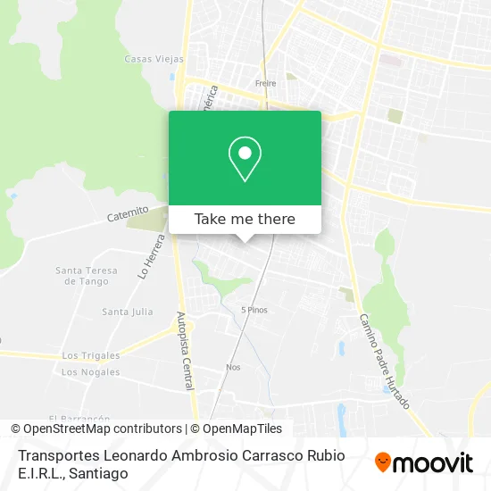 Mapa de Transportes Leonardo Ambrosio Carrasco Rubio E.I.R.L.