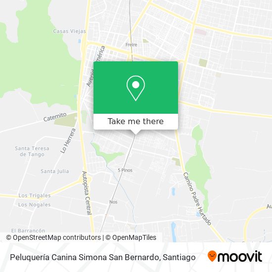 Peluquería Canina Simona San Bernardo map