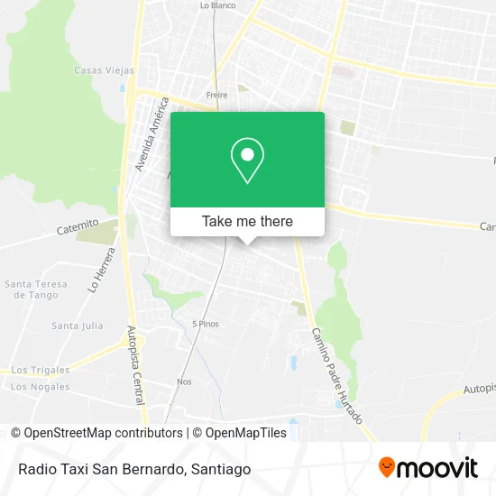 Radio Taxi San Bernardo map