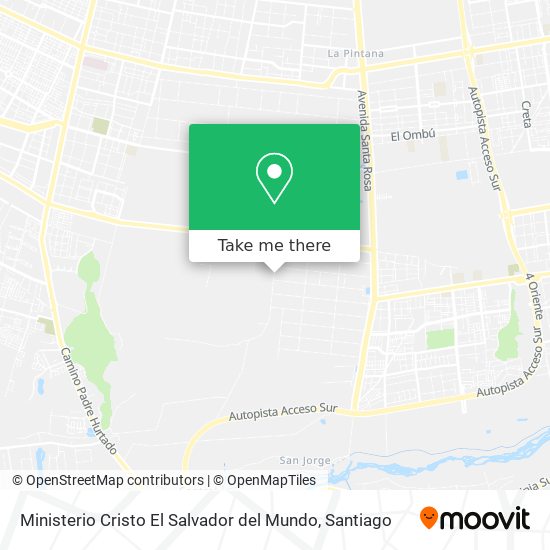 Ministerio Cristo El Salvador del Mundo map