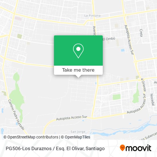 PG506-Los Duraznos / Esq. El Olivar map