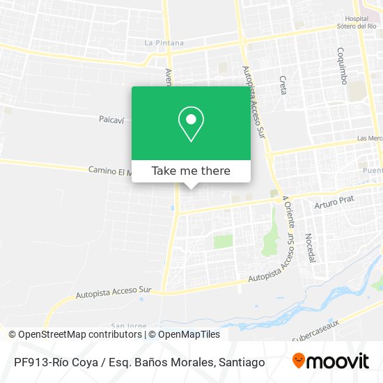 PF913-Río Coya / Esq. Baños Morales map