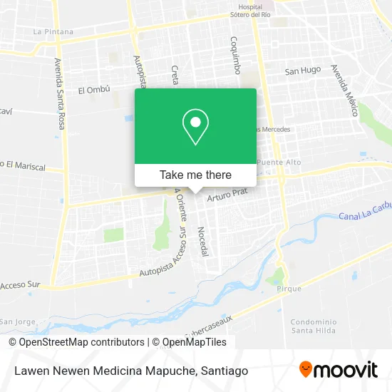Lawen Newen Medicina Mapuche map