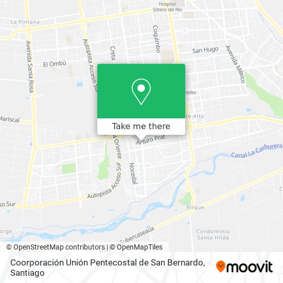 Coorporación Unión Pentecostal de San Bernardo map