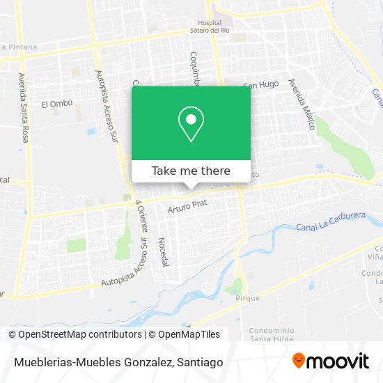 Mapa de Mueblerias-Muebles Gonzalez