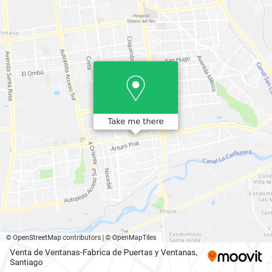 Venta de Ventanas-Fabrica de Puertas y Ventanas map