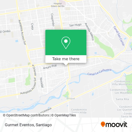 Gurmet Eventos map