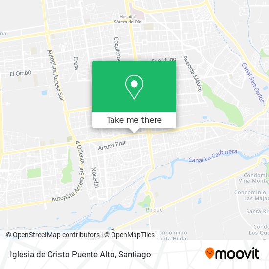 Mapa de Iglesia de Cristo Puente Alto