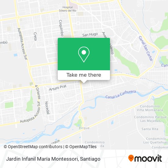 Mapa de Jardin Infanil María Montessori