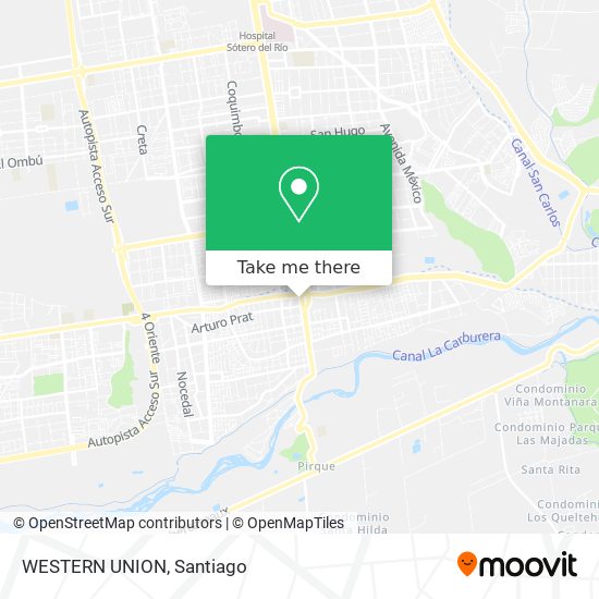 WESTERN UNION map