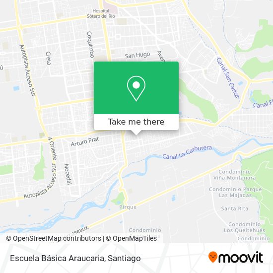 Escuela Básica Araucaria map