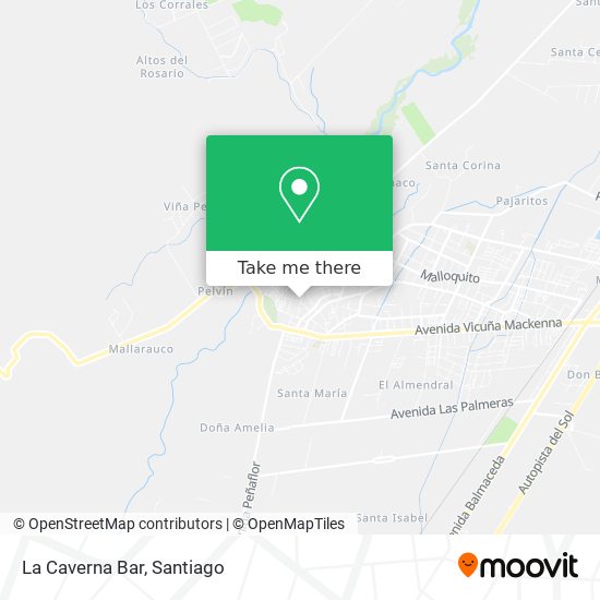 La Caverna Bar map