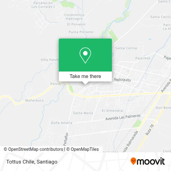 Tottus Chile map