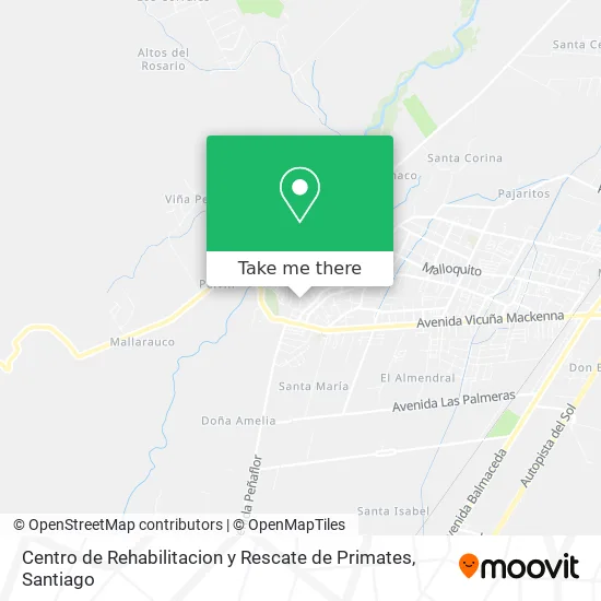 Centro de Rehabilitacion y Rescate de Primates map