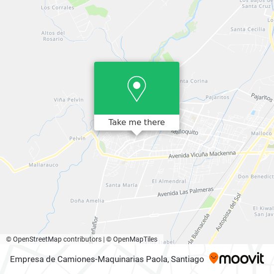 Empresa de Camiones-Maquinarias Paola map