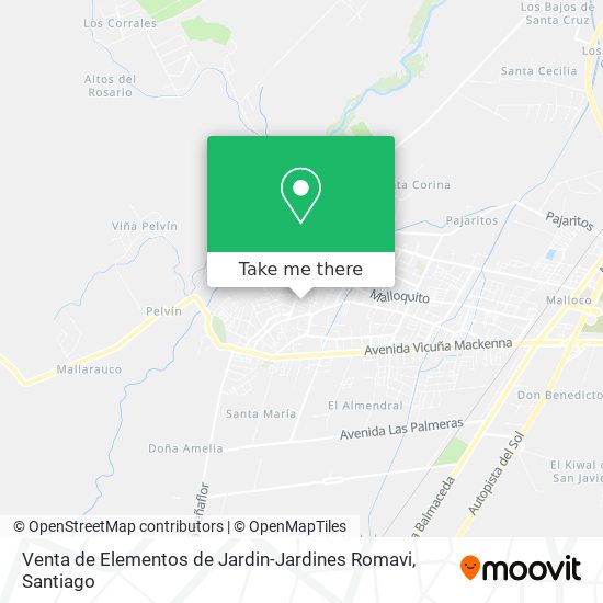 Mapa de Venta de Elementos de Jardin-Jardines Romavi