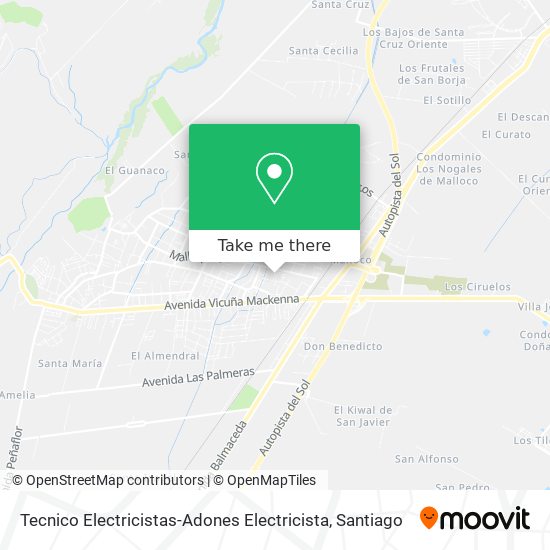 Mapa de Tecnico Electricistas-Adones Electricista