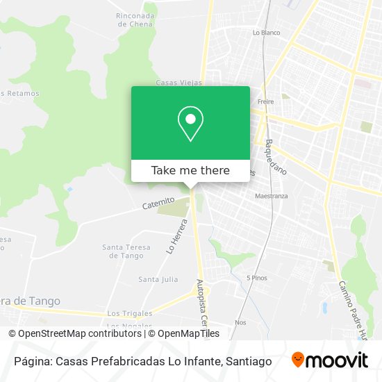 Página: Casas Prefabricadas Lo Infante map
