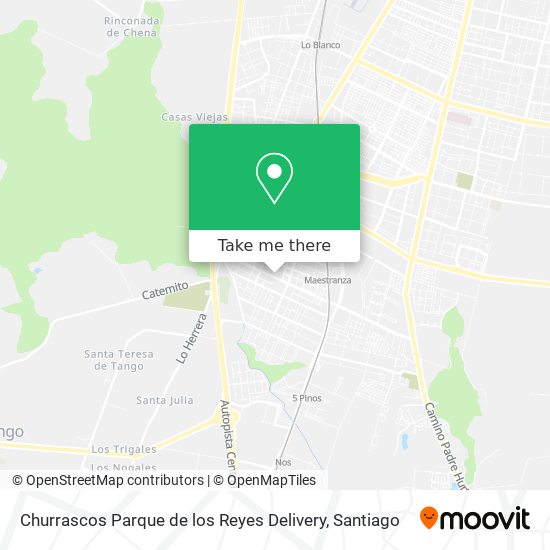 Churrascos Parque de los Reyes Delivery map