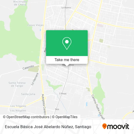 Escuela Básica José Abelardo Núñez map