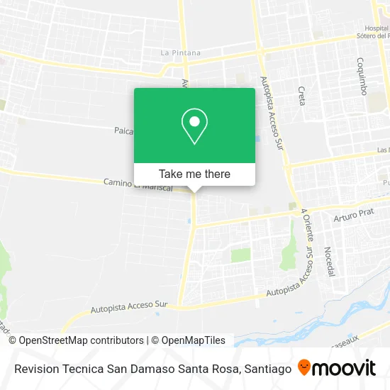 Revision Tecnica San Damaso Santa Rosa map