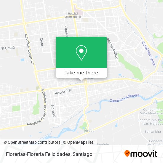 Florerias-Floreria Felicidades map