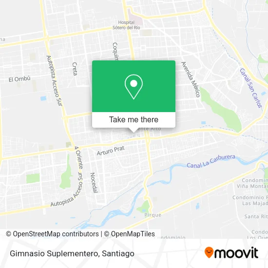 Gimnasio Suplementero map