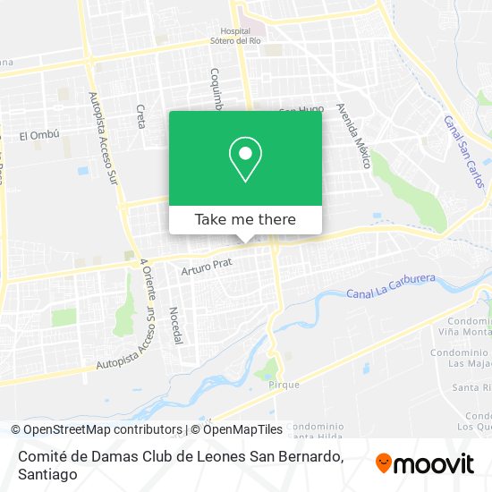 Comité de Damas Club de Leones San Bernardo map