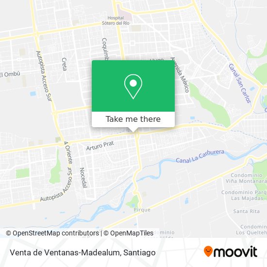 Mapa de Venta de Ventanas-Madealum