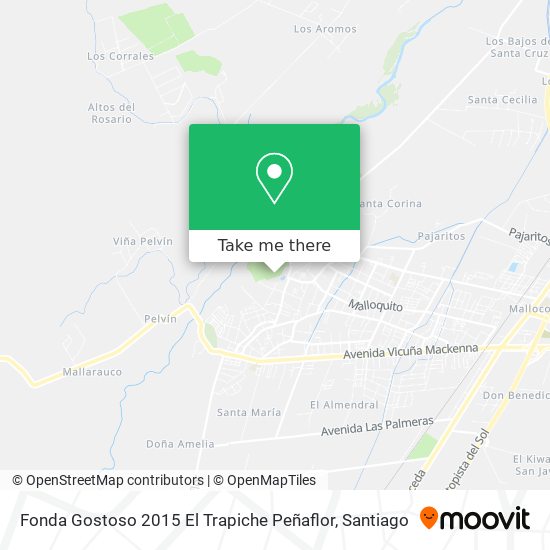 Mapa de Fonda Gostoso 2015 El Trapiche Peñaflor