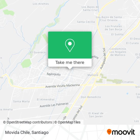 Movida Chile map