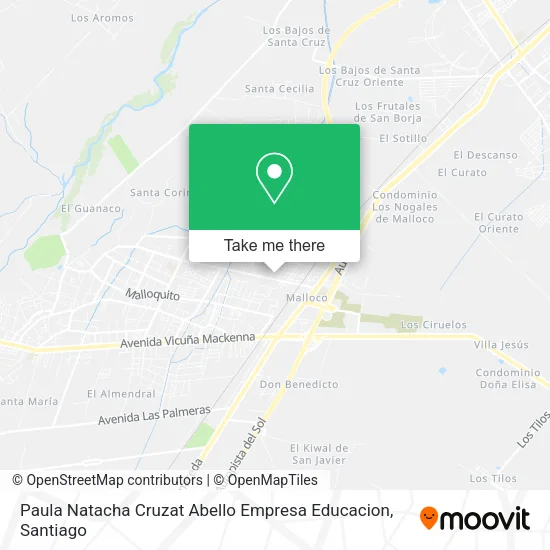 Paula Natacha Cruzat Abello Empresa Educacion map