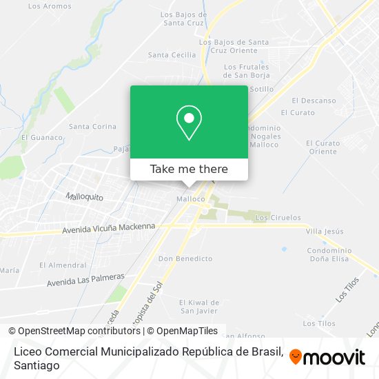 Liceo Comercial Municipalizado República de Brasil map