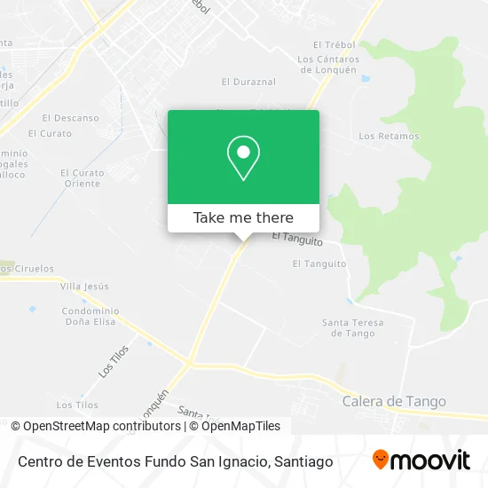 Centro de Eventos Fundo San Ignacio map