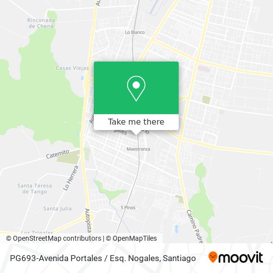 PG693-Avenida Portales / Esq. Nogales map