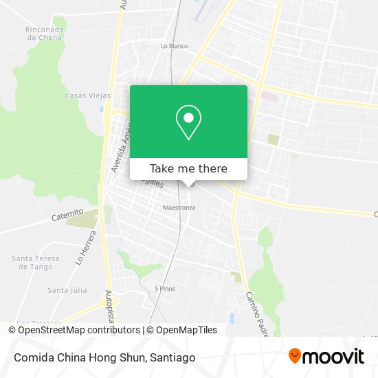 Comida China Hong Shun map