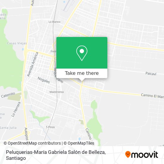 Mapa de Peluquerias-María Gabriela Salón de Belleza
