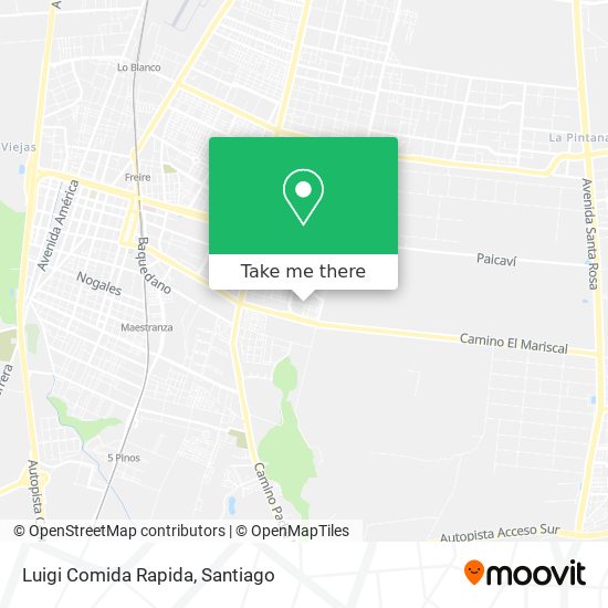 Mapa de Luigi Comida Rapida