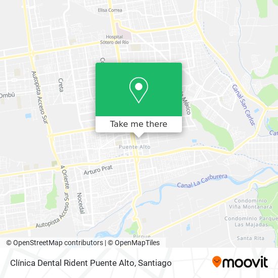 Clínica Dental Rident Puente Alto map