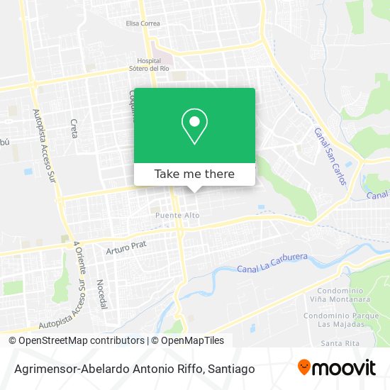 Agrimensor-Abelardo Antonio Riffo map