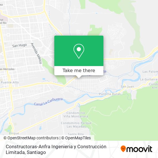 Mapa de Constructoras-Anfra Ingenieria y Construcción Limitada