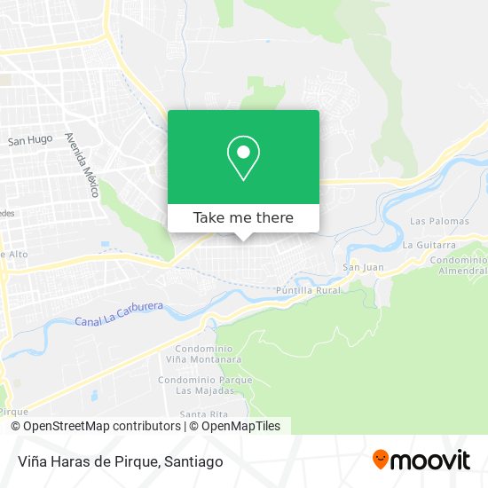 Viña Haras de Pirque map