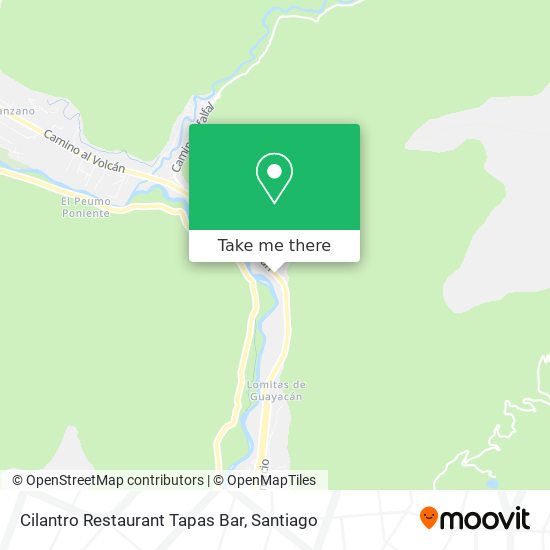 Mapa de Cilantro Restaurant Tapas Bar