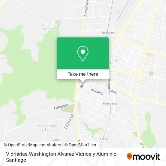 Vidrierias-Washington Alvarez Vidrios y Aluminio map