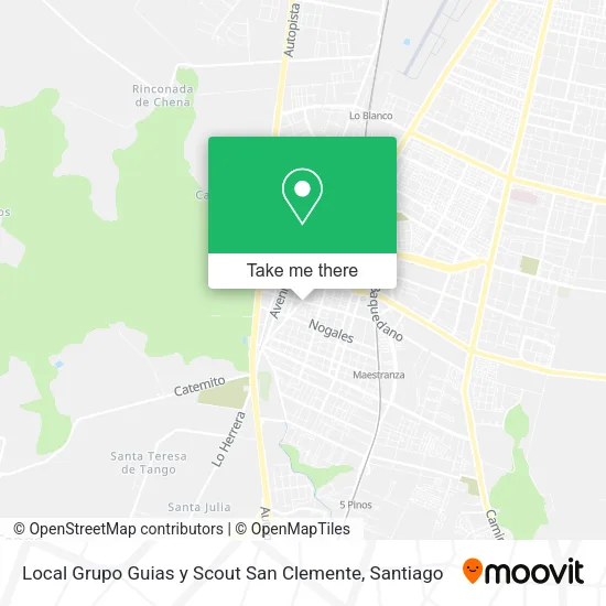 Local Grupo Guias y Scout San Clemente map