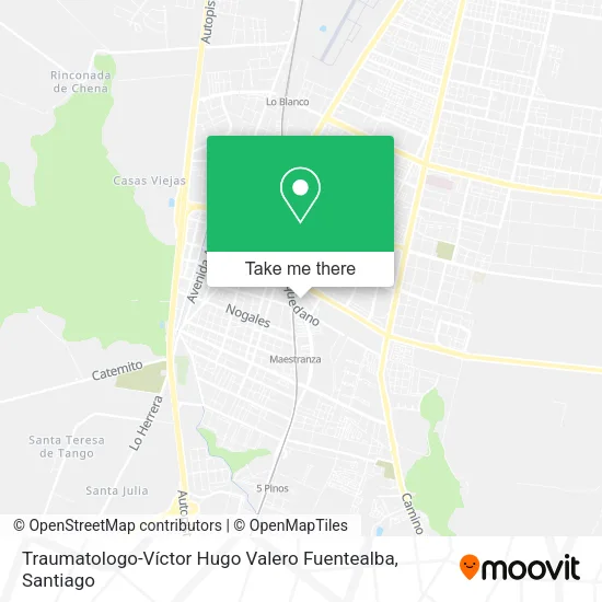 Traumatologo-Víctor Hugo Valero Fuentealba map