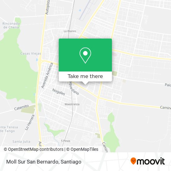 Moll Sur San Bernardo map